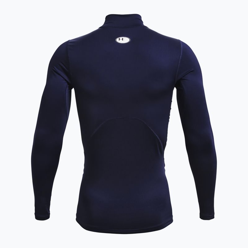 Vyriški treniruočių marškinėliai ilgomis rankovėmis Under Armour Comp Mock UA Armour midnight navy/white 2