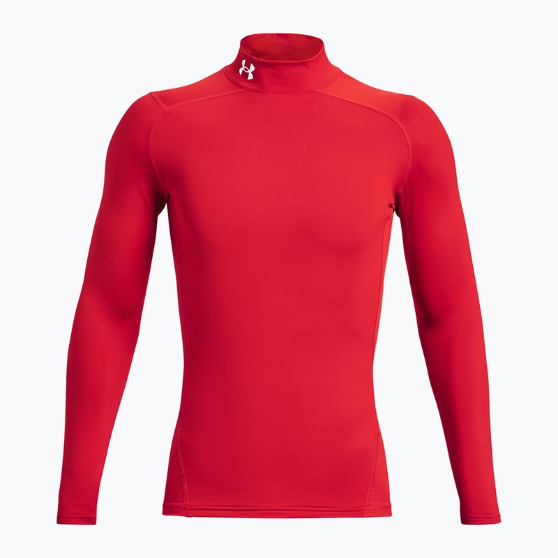 Vyriški treniruočių marškinėliai ilgomis rankovėmis Under Armour Comp Mock UA Armour red/white