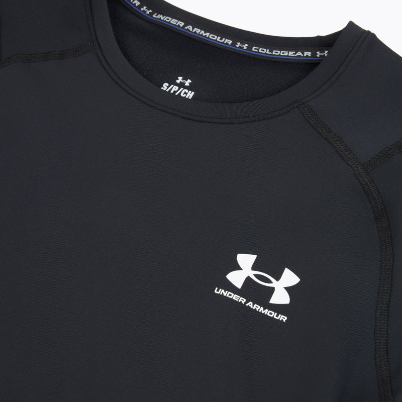 Vyriški treniruočių marškinėliai ilgomis rankovėmis Under Armour CG Armour Fitted Crew black/white 3