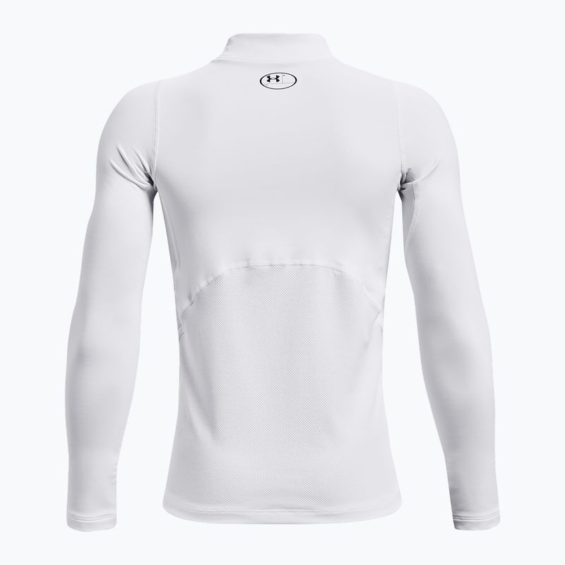 Treniruočių ilgomis rankovėmis marškinėliai Under Armour Cg Armour Mock white/black 2
