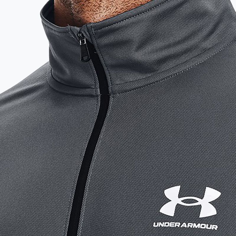 Under Armour vyriški Pique Track pilkos spalvos treniruočių sportiniai marškinėliai 1366202 6