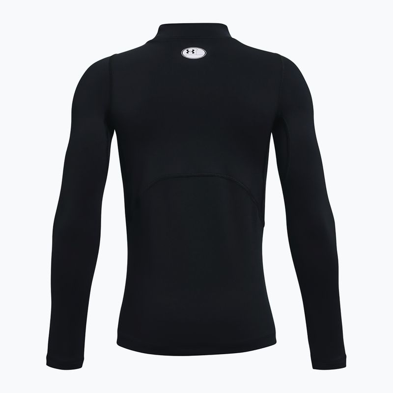 Treniruočių ilgomis rankovėmis marškinėliai Under Armour Cg Armour Mock black/white 2