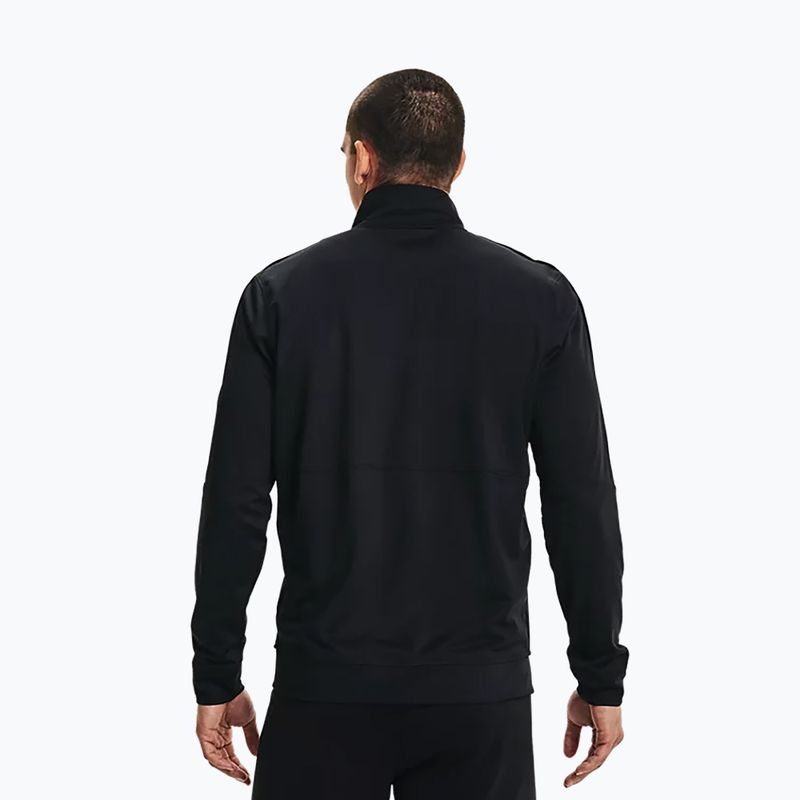 Under Armour Pique Track vyriški treniruočių džemperiai juodi 1366202 4