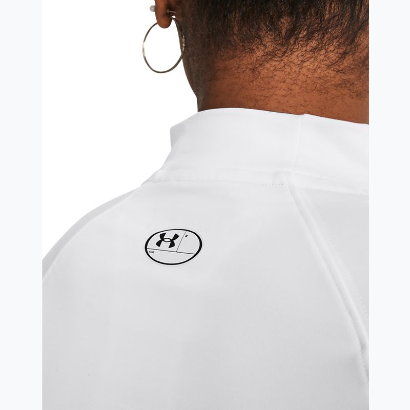 Moteriški treniruočių marškinėliai ilgomis rankovėmis Under Armour Authentics CG Mockneck white/black 6