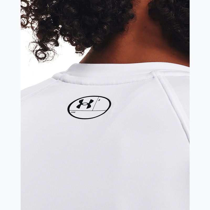 Moteriški marškinėliai ilgomis rankovėmis Under Armour Authentics CG Crew white/black 3