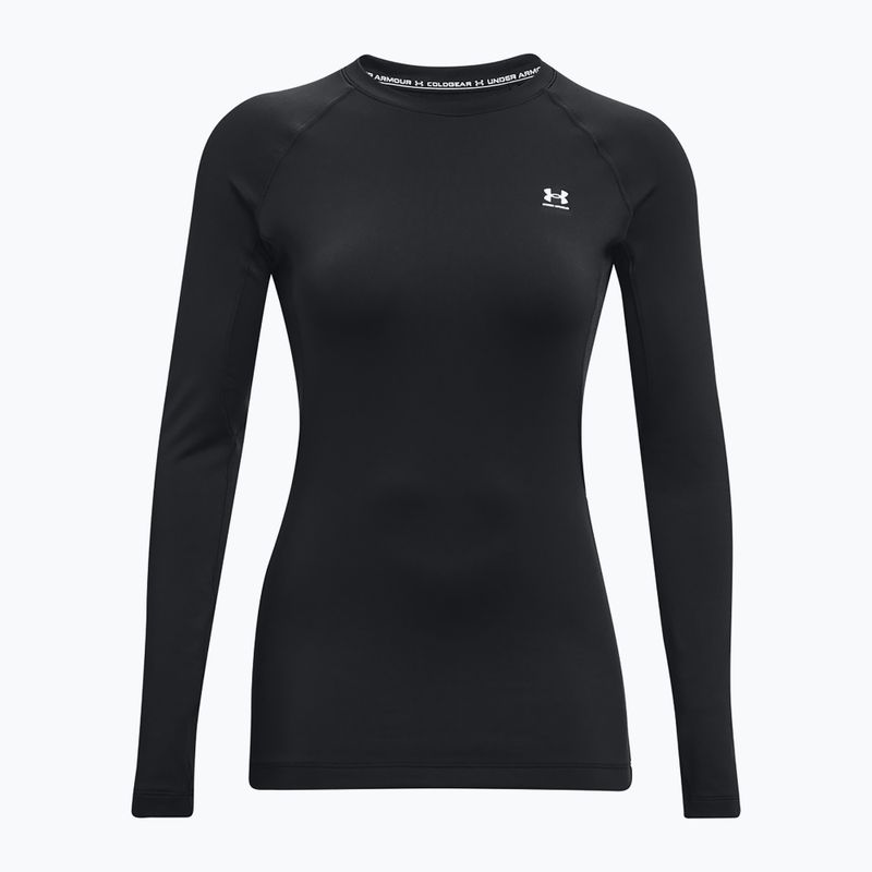 Moteriški marškinėliai ilgomis rankovėmis Under Armour Authentics CG Crew black/white 5