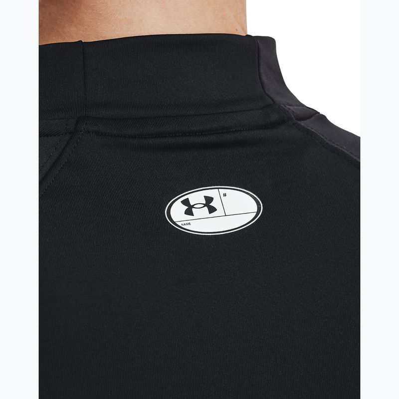 Moteriški treniruočių marškinėliai ilgomis rankovėmis Under Armour Authentics CG Mockneck black/white 4