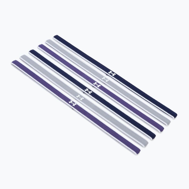 Under Armour Ua Mini galvos juostos 0,4" 6vnt. tamsiai mėlyna-violetinė-pilka 1286016-412