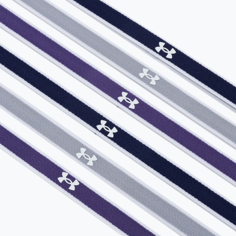 Under Armour Ua Mini galvos juostos 0,4" 6vnt. tamsiai mėlyna-violetinė-pilka 1286016-412 3
