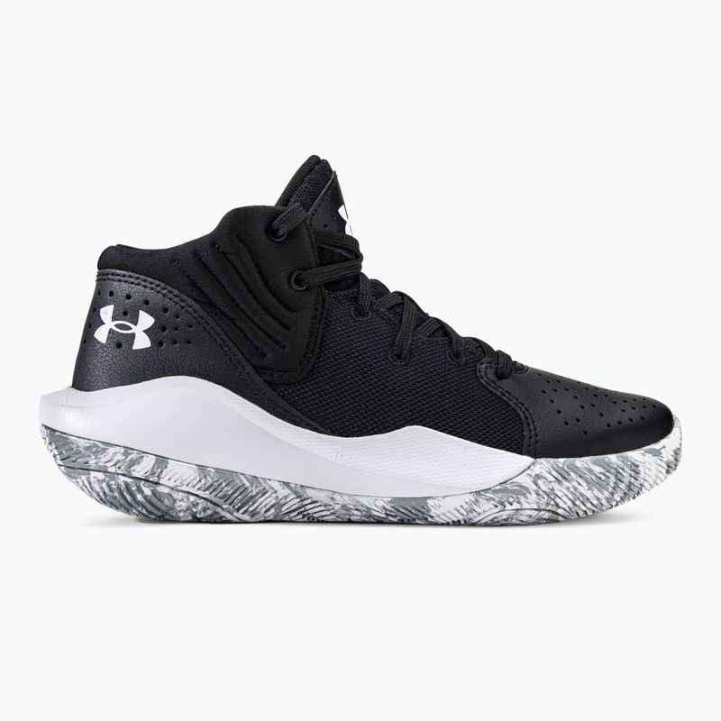 Under Armour GS Jet '21 001 juodai balti vaikiški krepšinio bateliai UAR-3024794001-001-4.5 2