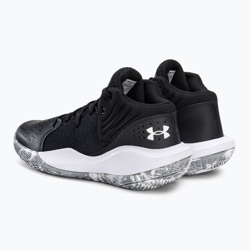 Under Armour GS Jet '21 001 juodai balti vaikiški krepšinio bateliai UAR-3024794001-001-4.5 3