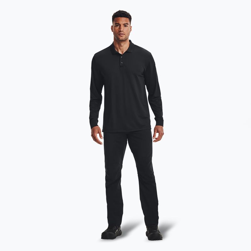 Vyriški marškinėliai ilgomis rankovėmis Under Armour Tactical Performance Polo 2.0 black/black 2