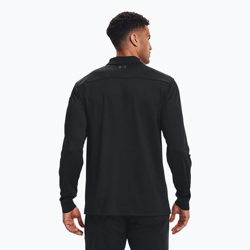 Vyriški marškinėliai ilgomis rankovėmis Under Armour Tactical Performance Polo 2.0 black/black 3