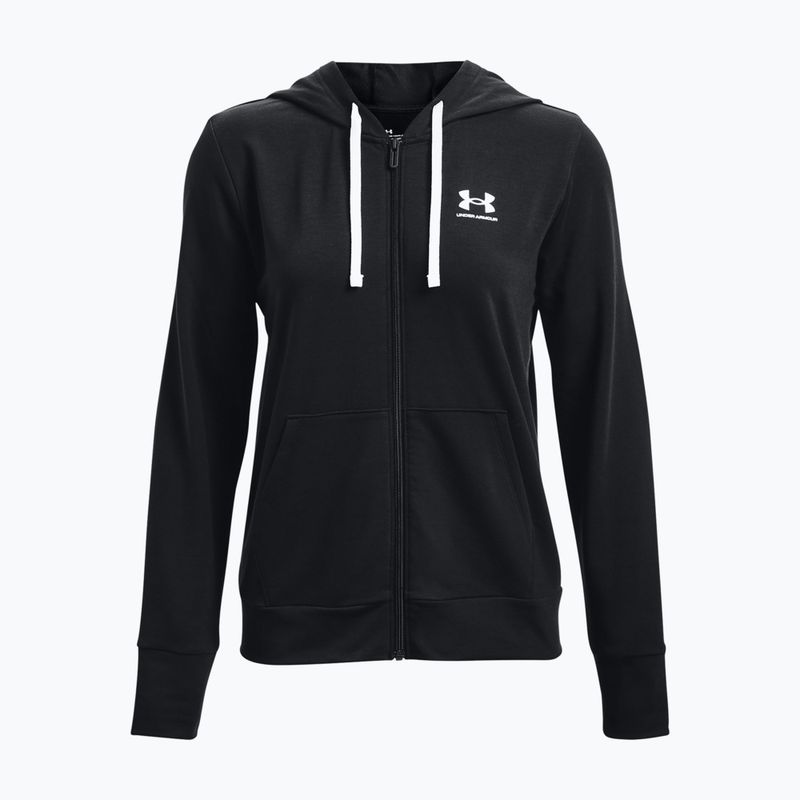 Under Armour moteriškas treniruočių džemperis Rival Terry Full Zip Hoodie juodas 1369853