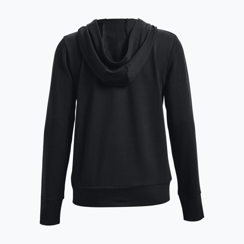 Under Armour moteriškas treniruočių džemperis Rival Terry Full Zip Hoodie juodas 1369853 2