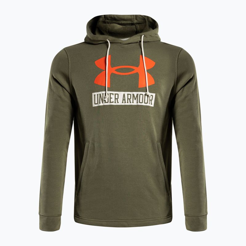 Vyriškas Under Armour Rival Terry Logo džemperis su gobtuvu, žalias 1370390
