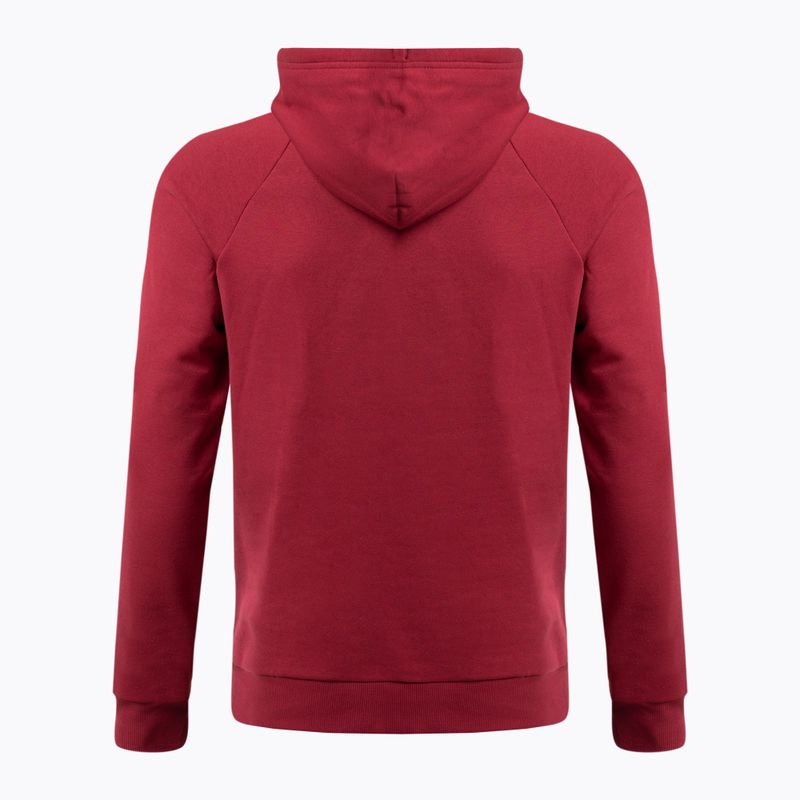 Vyriški Under Armour Rival Fleece Big Logo HD džemperiai su gobtuvais raudona ir balta 1357093 5