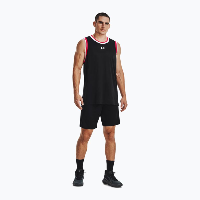 Under Armour Baseline 10In 001 vyriški krepšinio šortai black 1370220-001-LG 2