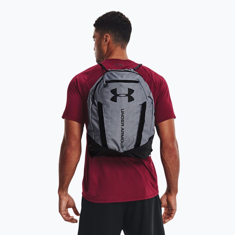 Maišas Under Armour Undeniable Sackpack 20 l pitch gray medium heather/black/black 4