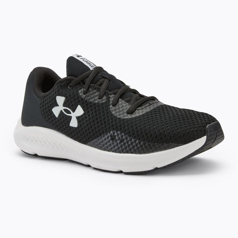 Under Armour Charged Pursuit 3 black/black/white vyriški bėgimo bateliai