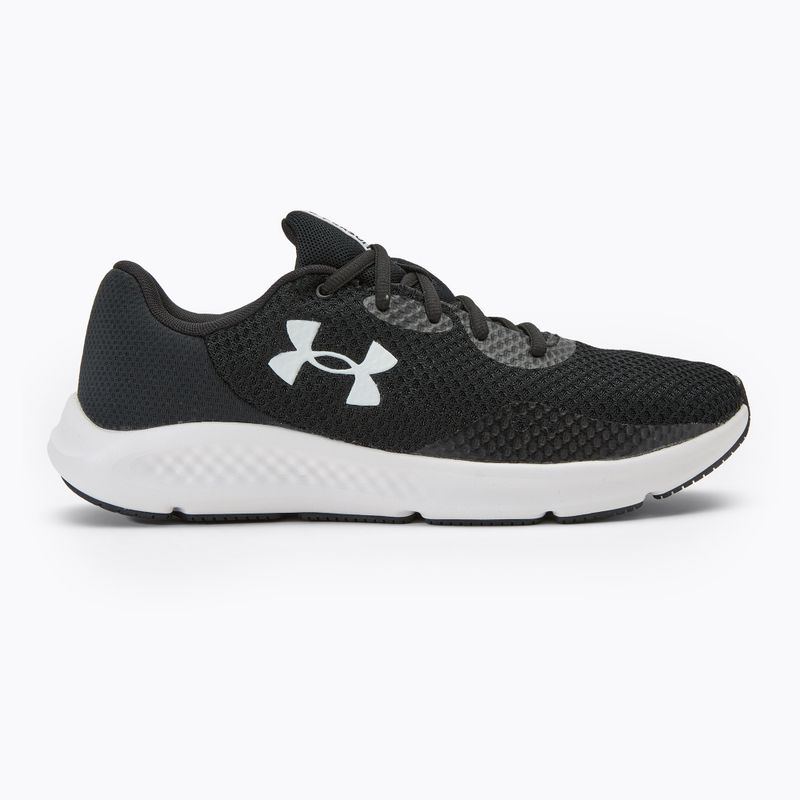 Under Armour Charged Pursuit 3 black/black/white vyriški bėgimo bateliai 2