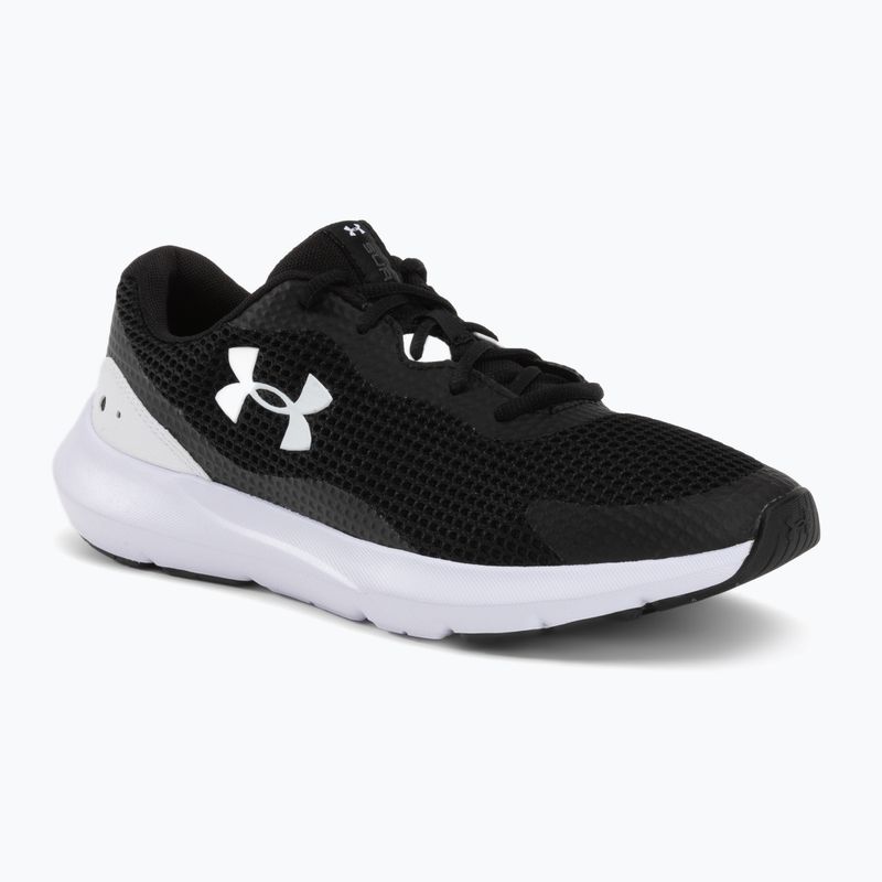 Under Armour Surge 3 juodai balti vyriški bėgimo bateliai 3024883