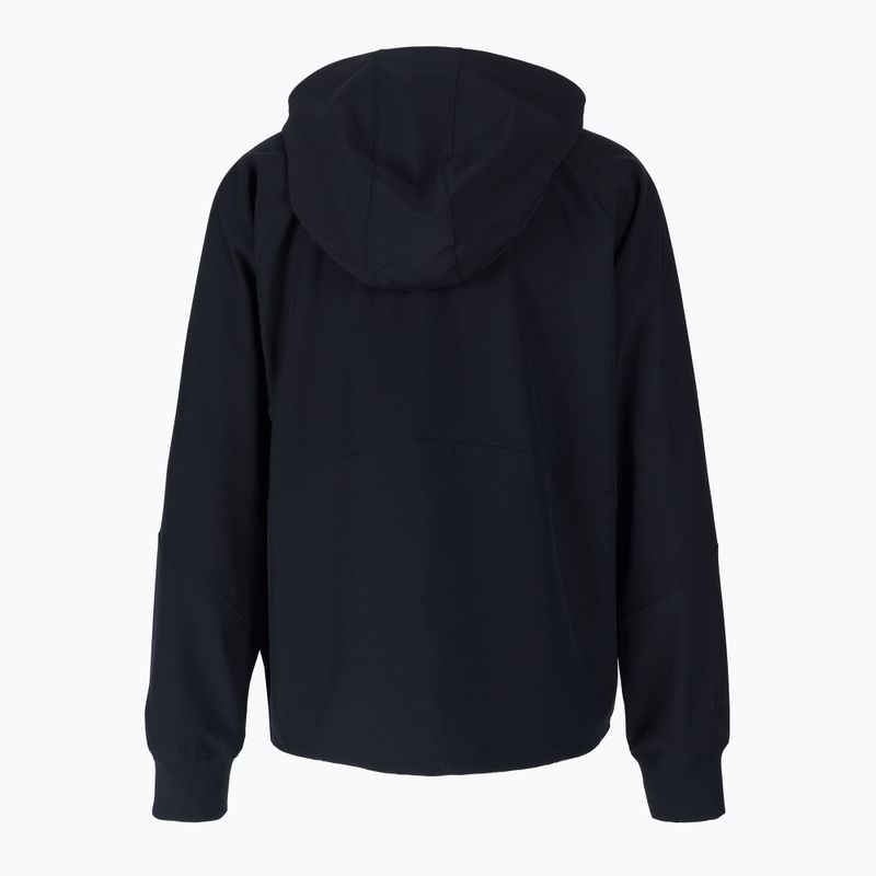 Under Armour Woven moteriška striukė su gobtuvu juodai balta 1369889 2