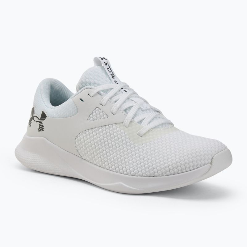 Moteriški treniruočių batai Under Armour W Charged Aurora 2 white/white/metallic warm silver