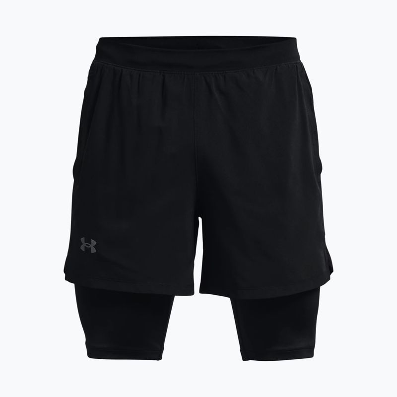 Under Armour Launch SW 5'' 2N1 vyriški bėgimo šortai black 1372631