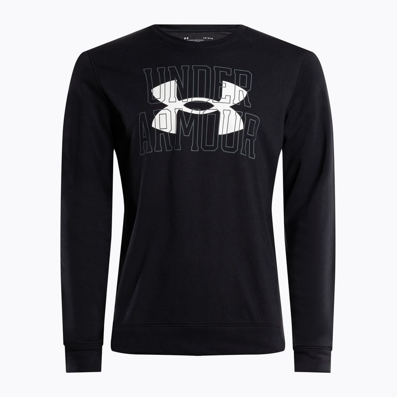 Under Armour vyriški treniruočių marškinėliai Rival Terry Logo Crew black 1370391
