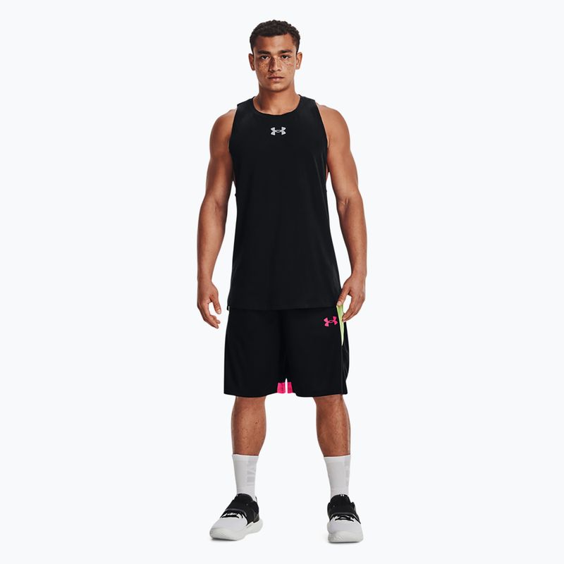 Under Armour Baseline Cotton Tank 003 vyrų krepšinio marškinėliai juodi 1361901 2