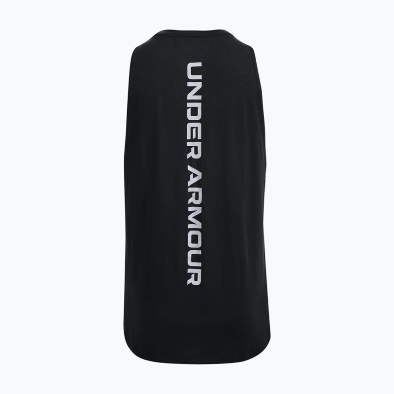 Under Armour Baseline Cotton Tank 003 vyrų krepšinio marškinėliai juodi 1361901 6