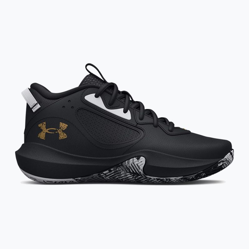 Under Armour Lockdown 6 krepšinio bateliai black/black/metallic gold 11