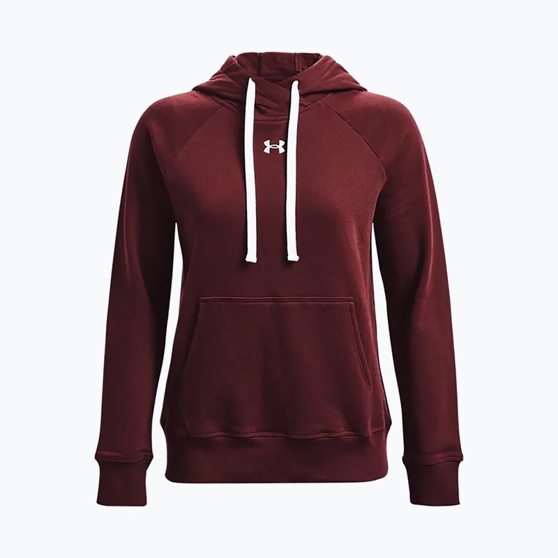 Moteriška Under Armour Rival Fleece Hb Hoodie kaštoninės spalvos 1356317 5