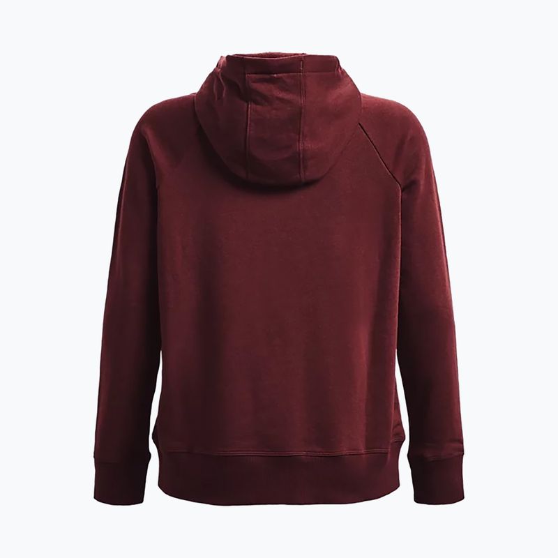 Moteriška Under Armour Rival Fleece Hb Hoodie kaštoninės spalvos 1356317 6