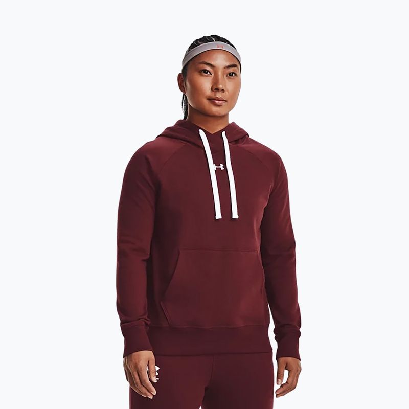 Moteriška Under Armour Rival Fleece Hb Hoodie kaštoninės spalvos 1356317