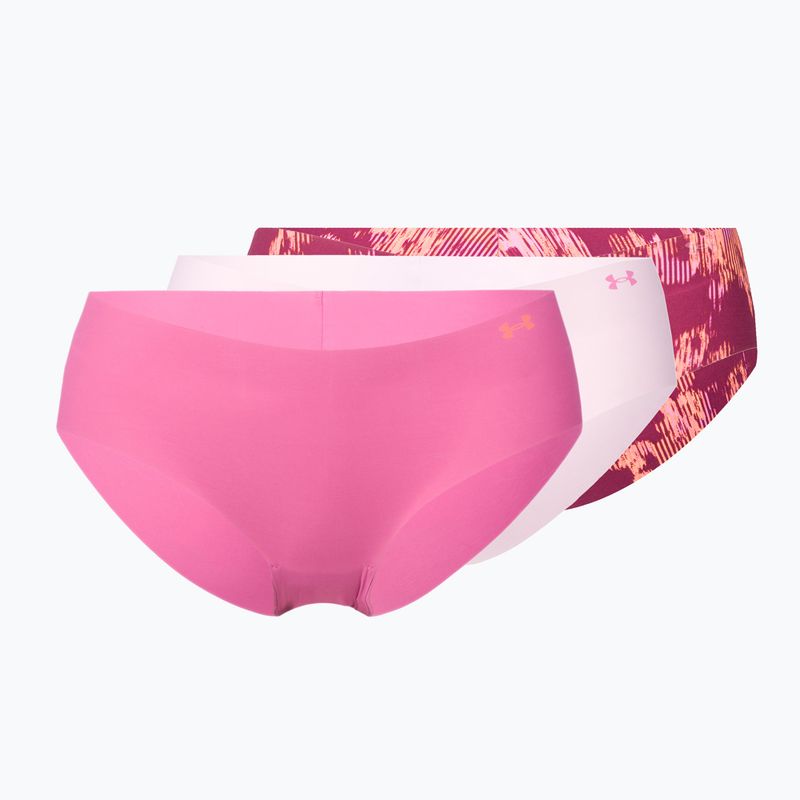 Under Armour moteriškos besiūlės kelnaitės Ps Hipster 3-Pack pink 1325659-669