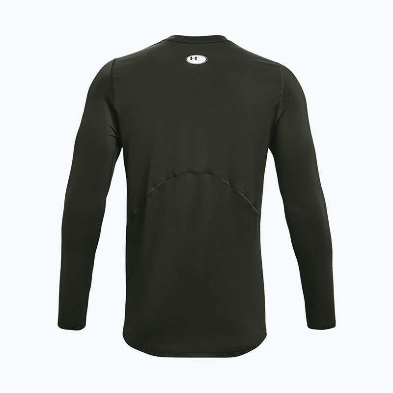 Vyriški Under Armour HeatGear Armour Fitted žali treniruočių marškinėliai 1361506 2