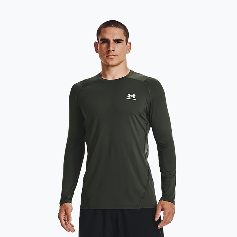 Vyriški Under Armour HeatGear Armour Fitted žali treniruočių marškinėliai 1361506 3