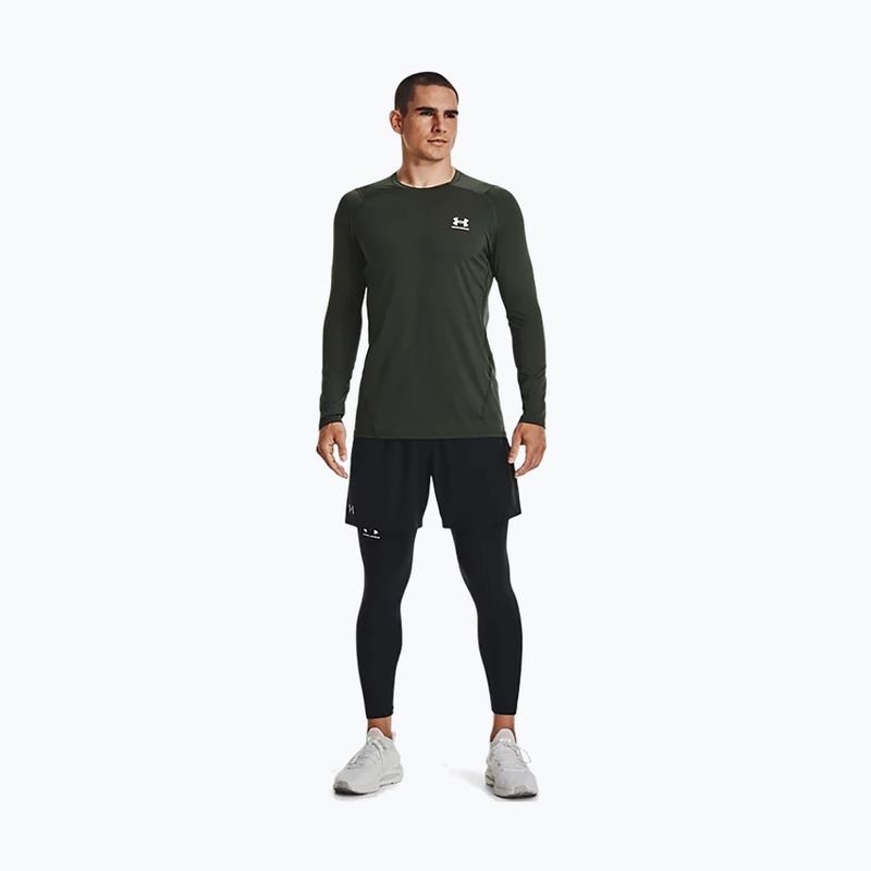 Vyriški Under Armour HeatGear Armour Fitted žali treniruočių marškinėliai 1361506 5