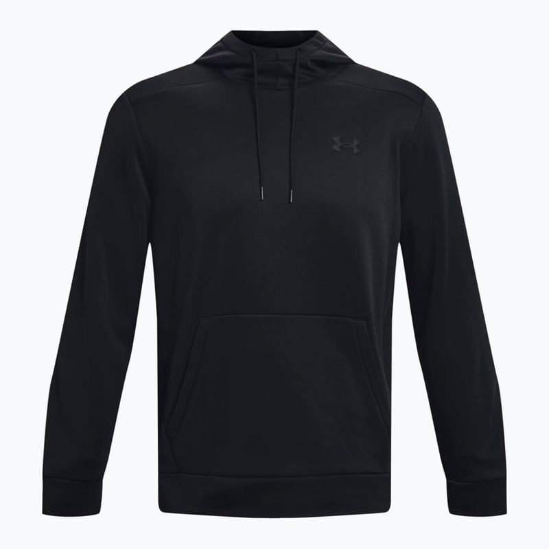 Under Armour Armour Armour Fleece Hoodie vyriški treniruočių džemperiai black 1373353-001 5