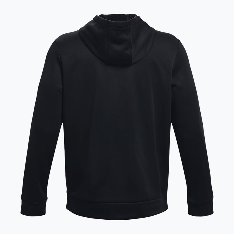 Under Armour Armour Armour Fleece Hoodie vyriški treniruočių džemperiai black 1373353-001 6