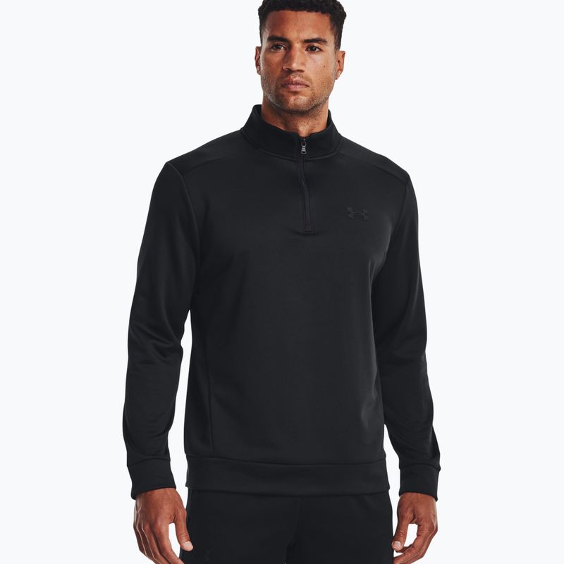 Under Armour Armour Fleece 1/4 Zip vyriškas treningo džemperis juodas 1373358-001