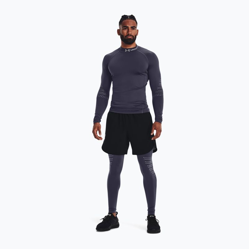 Under Armour vyriški marškinėliai ilgomis rankovėmis Ua Cg Armour Novelty Mock grey 1373828-558 3
