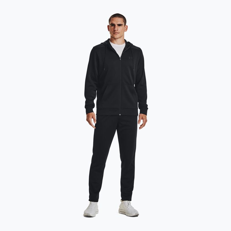 Vyriškas džemperis Under Armour Fleece FZ Hoodie black/black 2