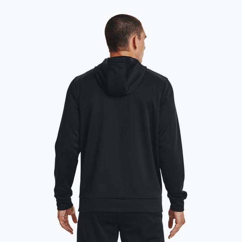 Vyriškas džemperis Under Armour Fleece FZ Hoodie black/black 3