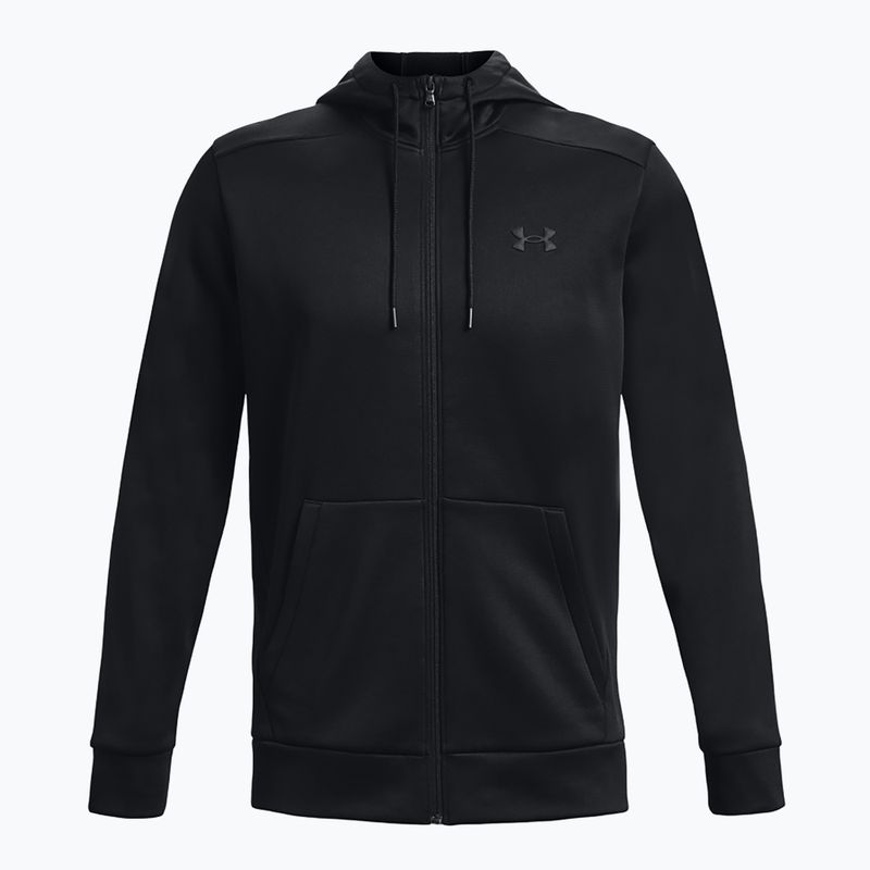 Vyriškas džemperis Under Armour Fleece FZ Hoodie black/black 5