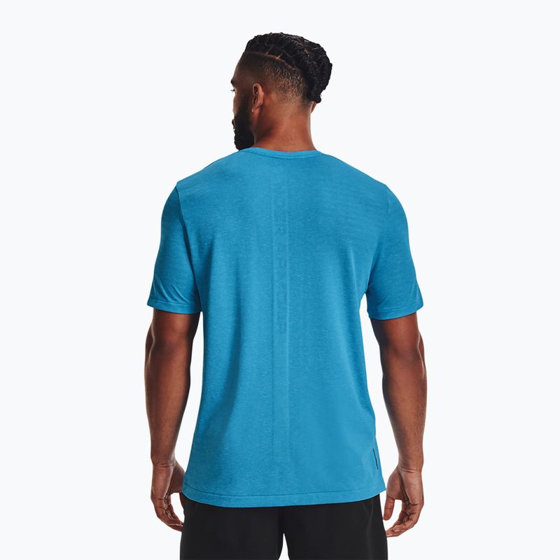 Under Armour vyriški treniruočių marškinėliai UA Rush Seamless Geosport SS blue 1370441 2