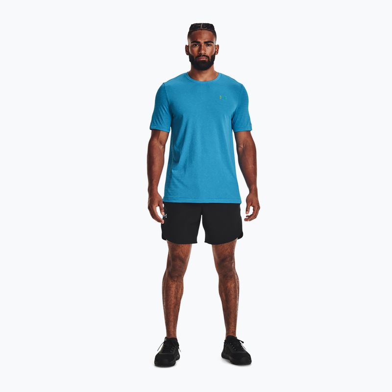 Under Armour vyriški treniruočių marškinėliai UA Rush Seamless Geosport SS blue 1370441 3