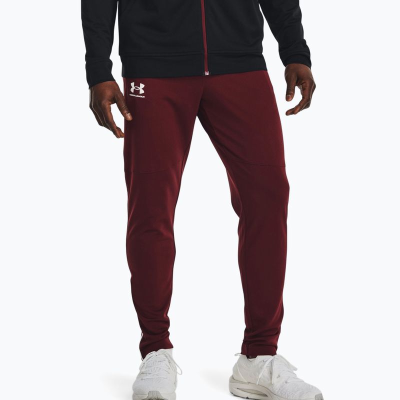 Under Armour vyriškos Ua Pique Track 690 sportinės kelnės raudonos spalvos 1366203-690